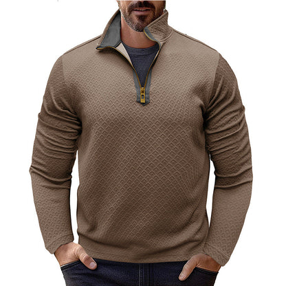 Herren Pullover Modern mit Halbzipper - BerlinGlamour