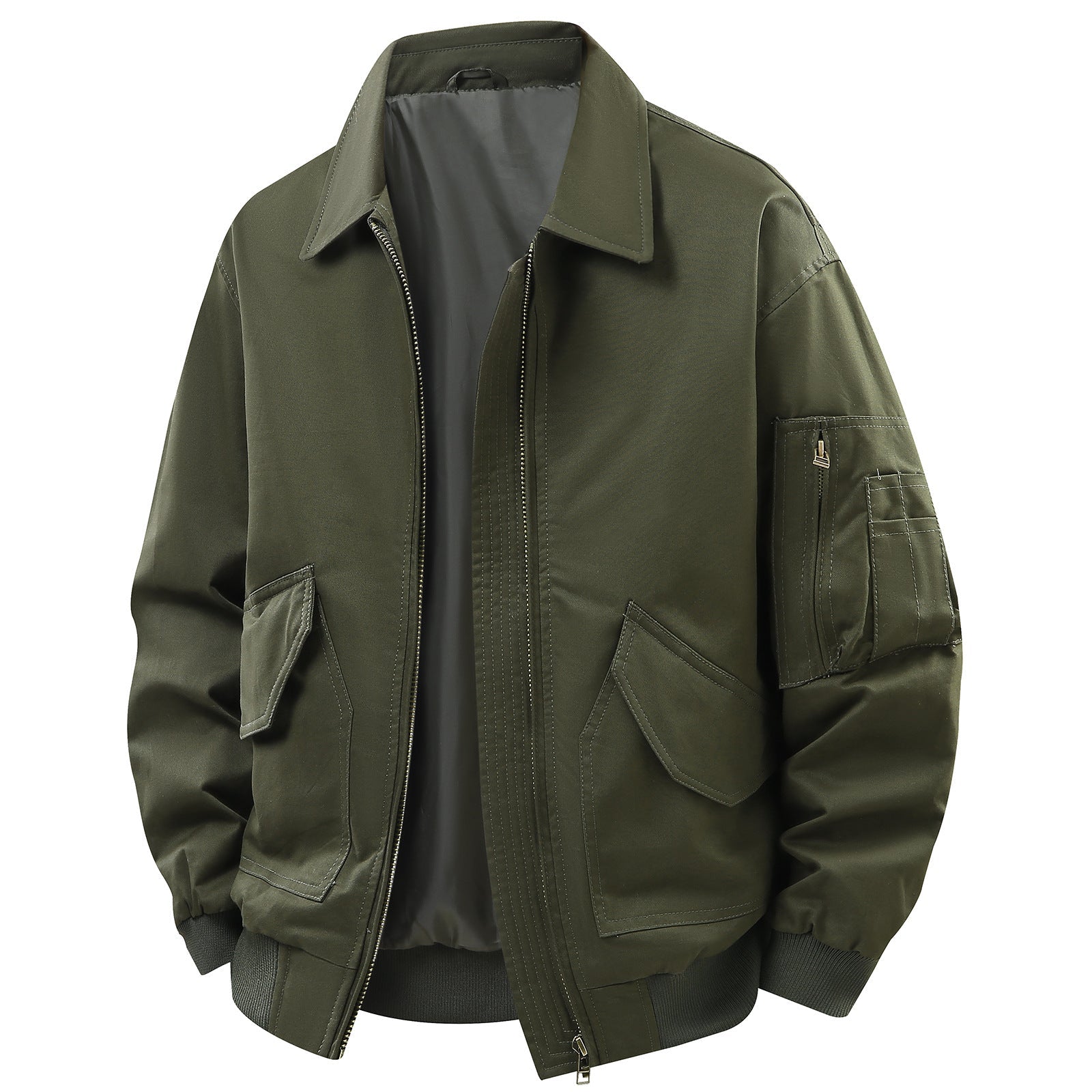 Herren Outdoor-Jacke Funktionell Wasserdicht Mit Vielen Taschen - BerlinGlamour