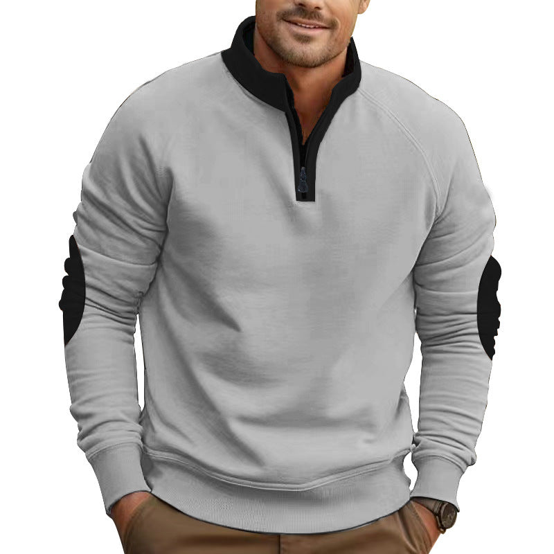 Herren Pullover Sportlich Reißverschluss Modern - BerlinGlamour