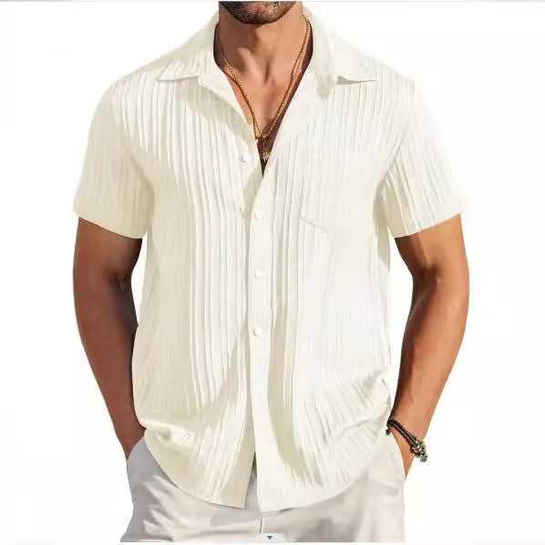 Herren Strandhemd Kurzarm Modern Berlin Style