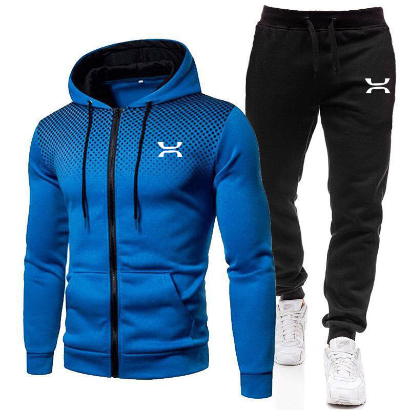 Herren Sportanzug Atmungsaktiv Hoodie Jogginghosen Bequem