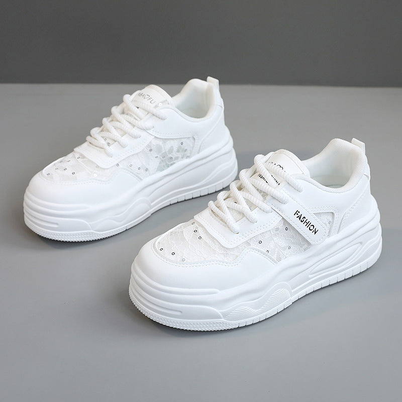 Damen Sneaker Modisch Komfortabel Mit Netzstoff