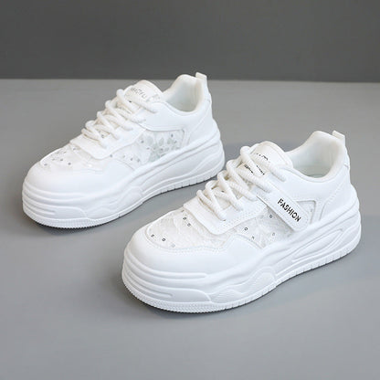 Damen Sneaker Modisch Komfortabel Mit Netzstoff