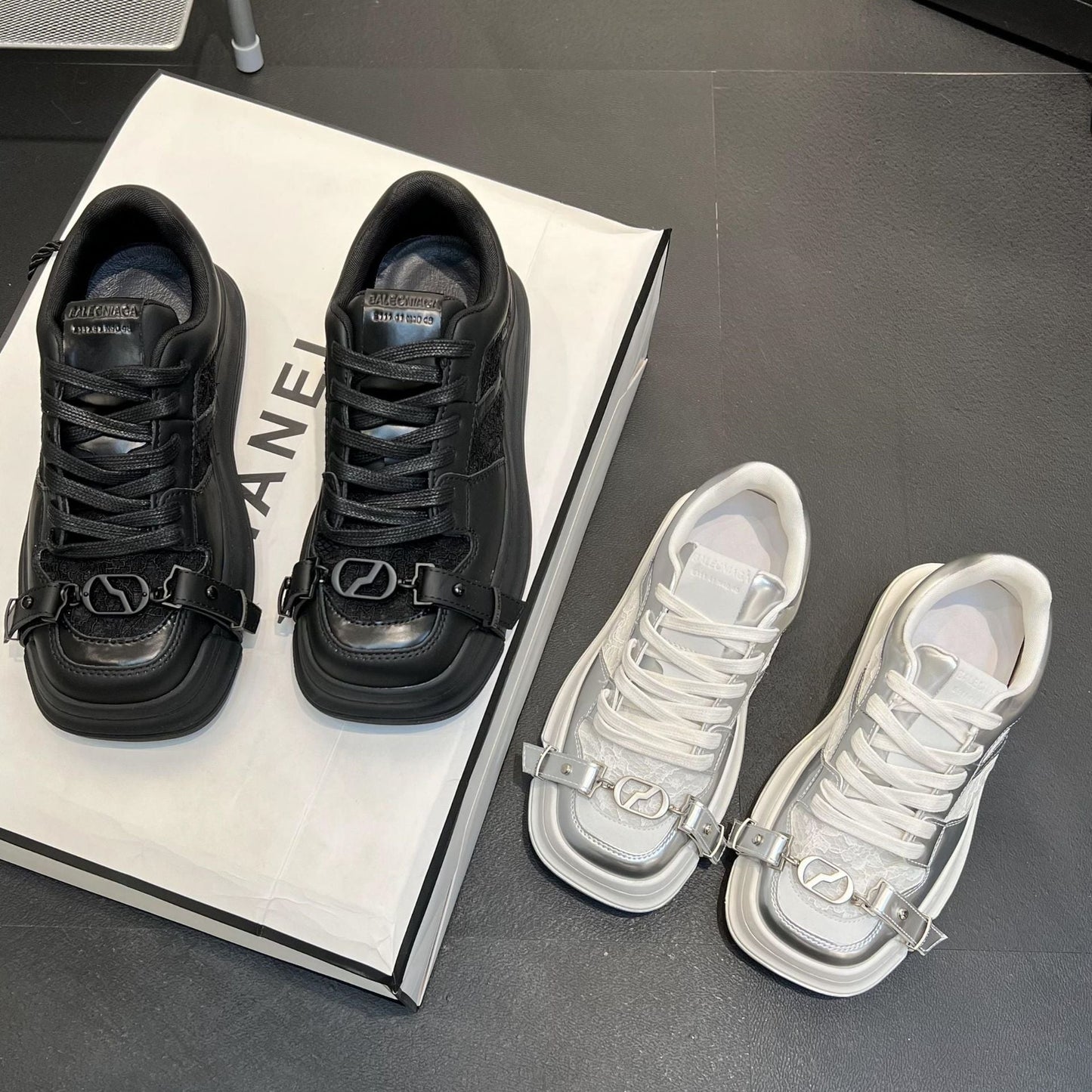 Damen Sneaker Modisch Robust Einzigartig Design