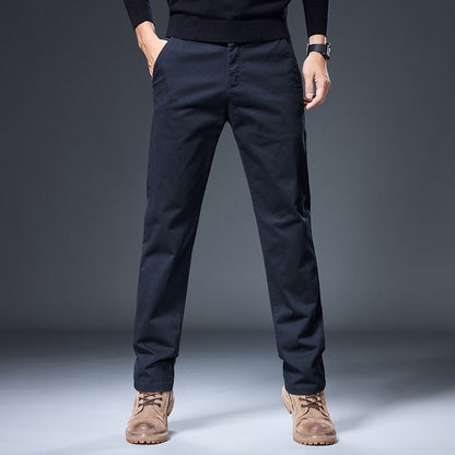 Herren Chino-Hose Bequem Mit Seitentaschen