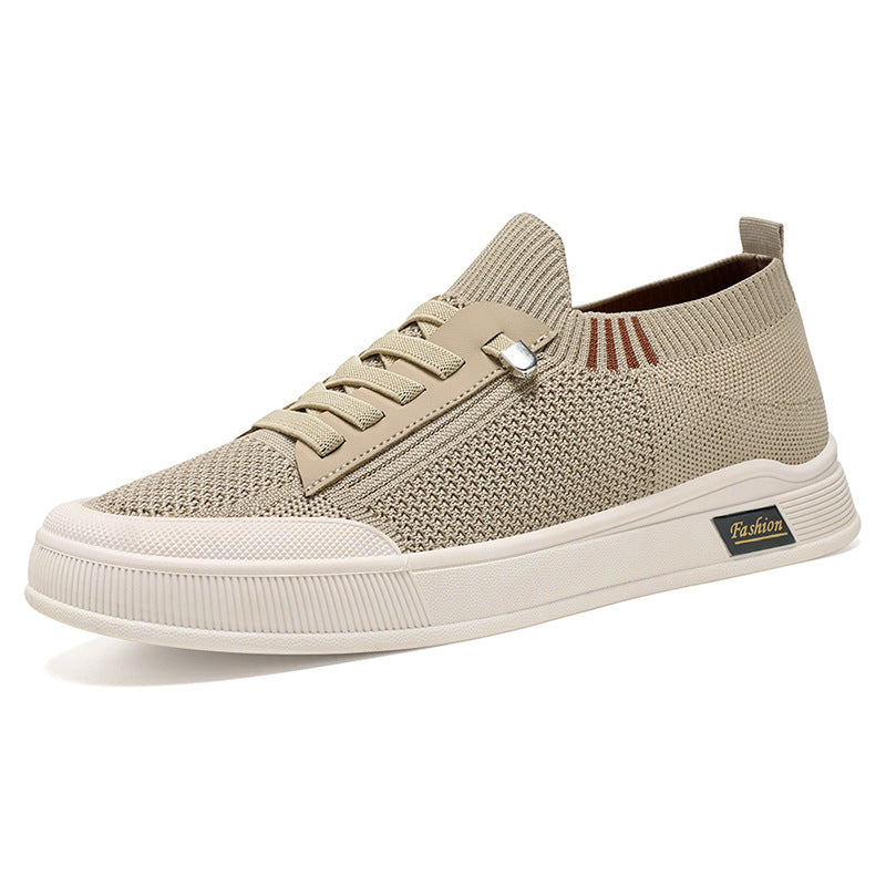 Damen Sport Sneaker Elastisch Knit Schnürsenkel