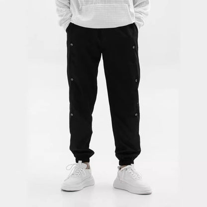 Herren Cargo-Hose Modern Elastisch Mit Knöpfen