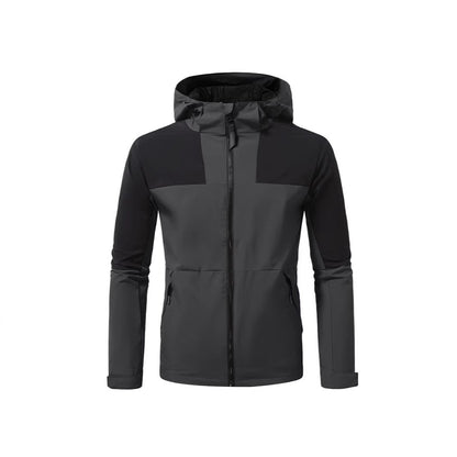 Herren Windbreaker Jacke Wasserdicht mit Kapuze und Taschen