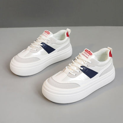 Damen Plateau Sneaker Atmungsaktiv Stabil Mode