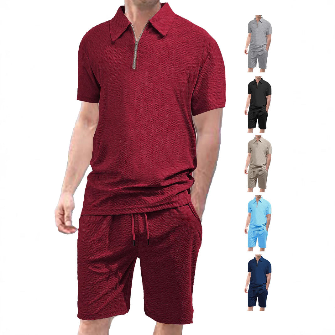 Herren Sportset Kurzarm Baumwolle Modern