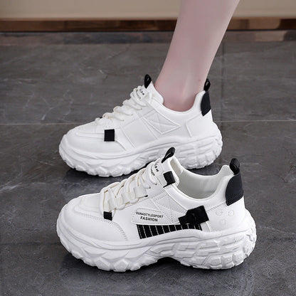 Damen Laufschuhe Bequem mit dicker Sohle Sportlich