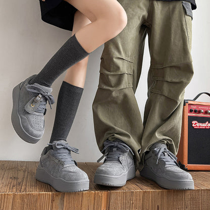 Damen Sneaker Sportlich Veloursleder Sohlendämpfung