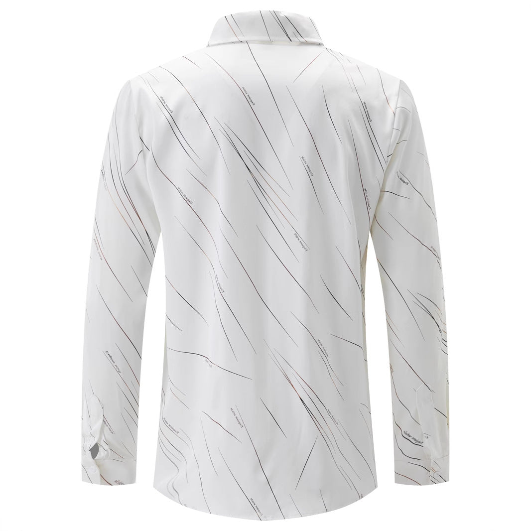 Herren Langarmhemd Modern mit Farbenfrohem Design Berlin Style