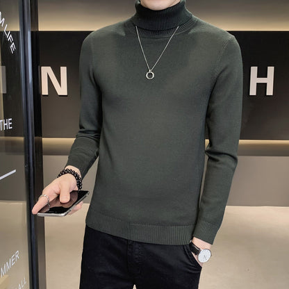 Herren Pullover Weich Strickware Hochkragen Modern