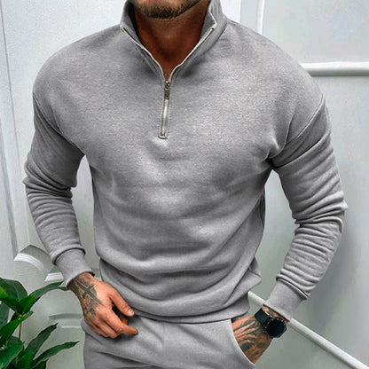 Herren Pullover Eleganter Style Kragen Reißverschluss Modern