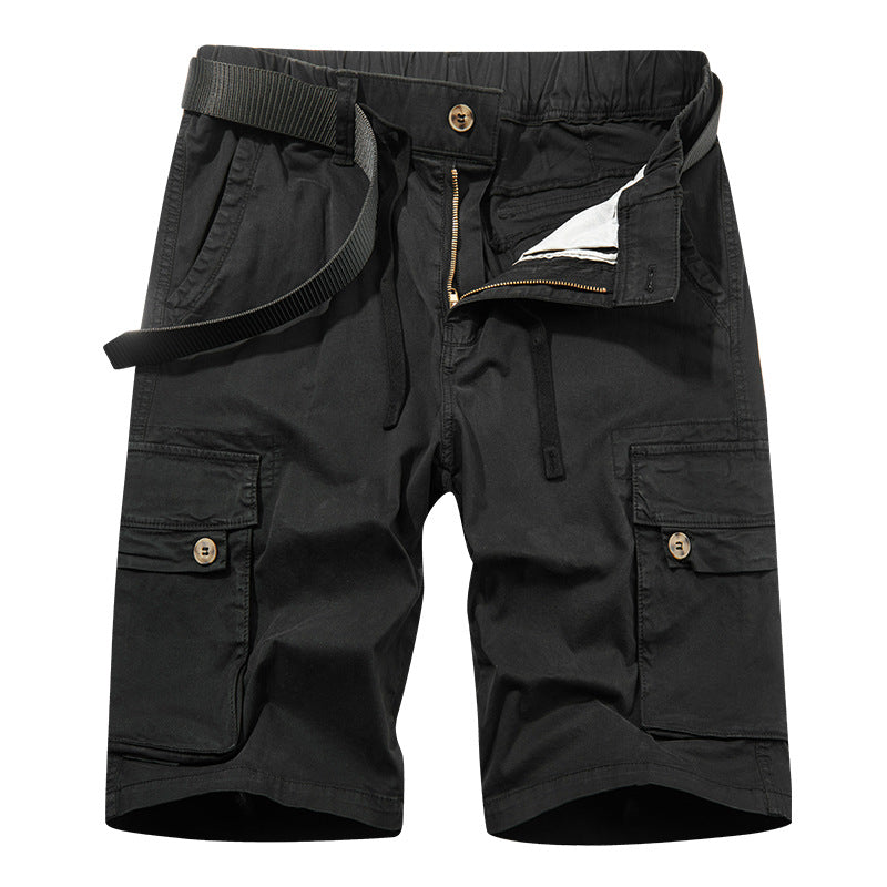 Herren Cargoshorts Robust Elastisch Mit Taschen