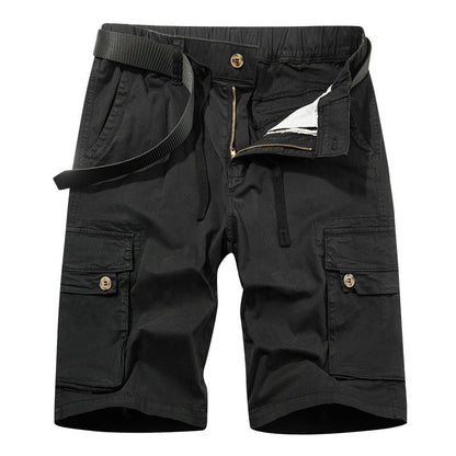 Herren Cargoshorts Robust Elastisch Mit Taschen