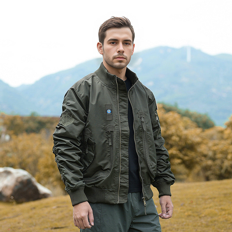 Herren Bomberjacke Funktional Wasserdicht Modern