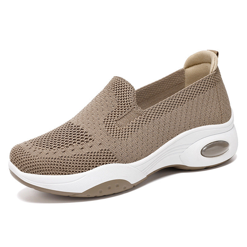 Damen Laufschuhe Bequem Atmungsaktiv Slip-On Schuhe
