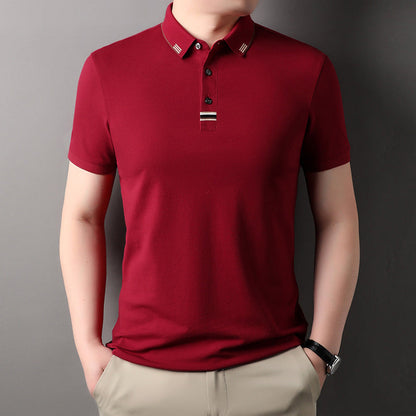 Herren Poloshirt Elegantes Piqué-Shirt Mit Kontrastdetails