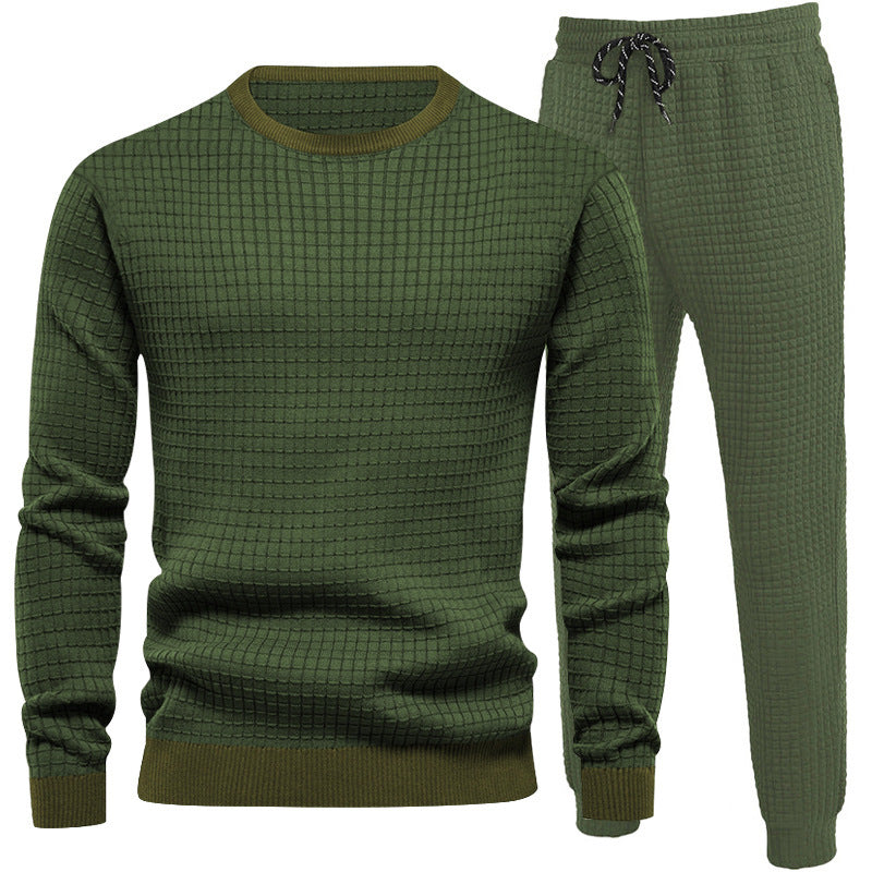 Herren Sportanzug Joggingset mit Struktur Optik Modern