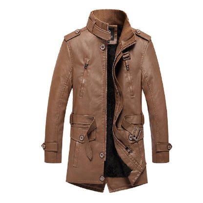 Herren Lederjacke Klassisch Schwarz Bikerstil - BerlinGlamour