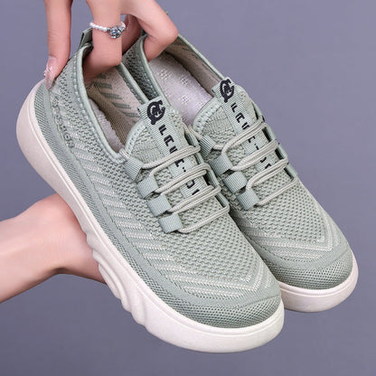 Damen Sneaker Leicht Bequem Freizeitschuhe Elastisch - BerlinGlamour