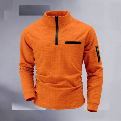 Herren Pullover Stehkragen Modern Glamour Style