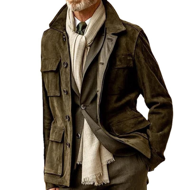 Herren Wildleder Mantel Elegant Modern Berlin