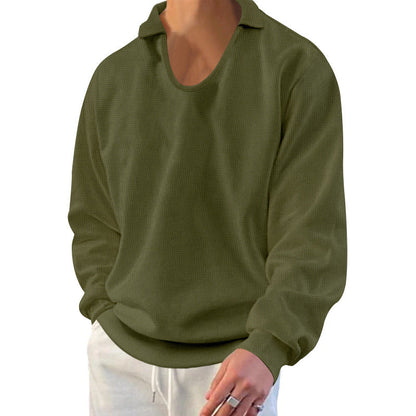 Herren Pullover Modern Strukturiert Lässig