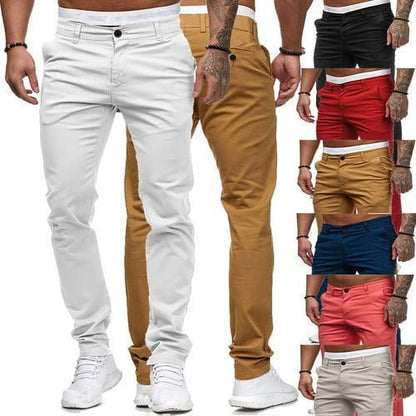 Herren Chinohose Slim Fit Elastisch Modern - BerlinGlamour