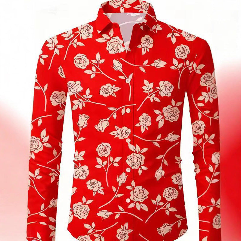 Herren Bluse Floral Modern Trendig - BerlinGlamour