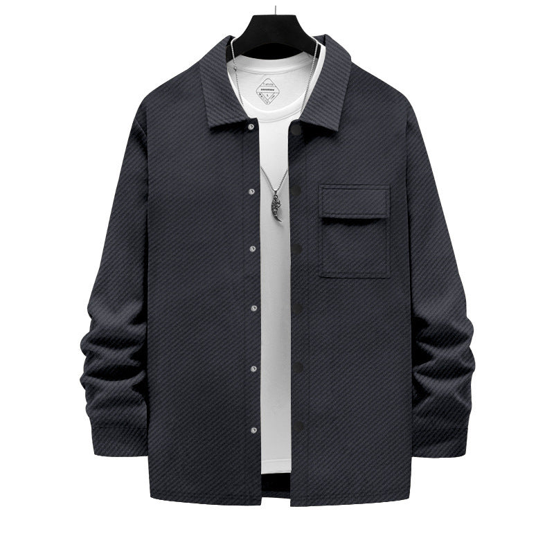 Herren Jacke Lässig Baumwolle Mit Taschen Urban