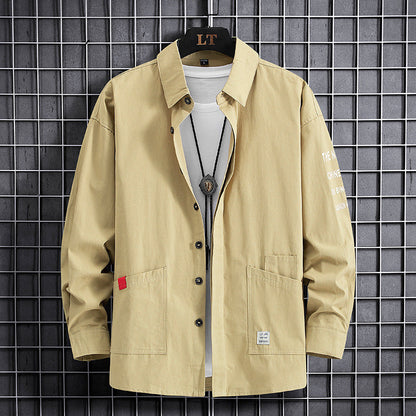Herren Overshirtjacke Lässig Mit Taschen Modern