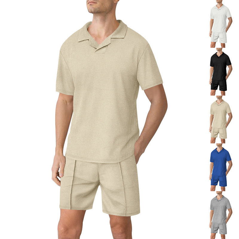 Herren Freizeithemd mit Shorts Sommer Casual