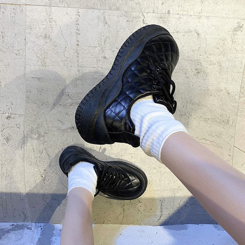 Damen Sneaker Bequem Gesteppt Komfort Sohle
