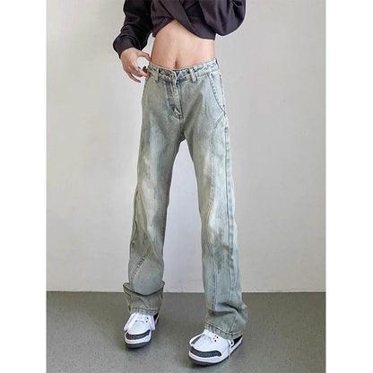 Herren Jeans Used Look Weite Bein Berlin Style
