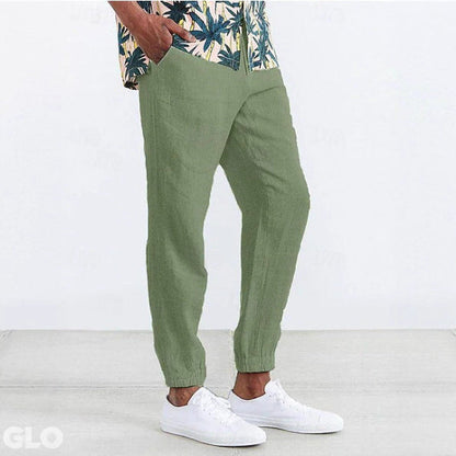 Herren Jogginghose Leicht Sommer elastisch mit Taschen