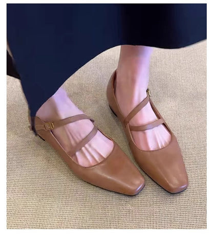 Damen Slingback Schuhe Elegant Schnalle Komfort