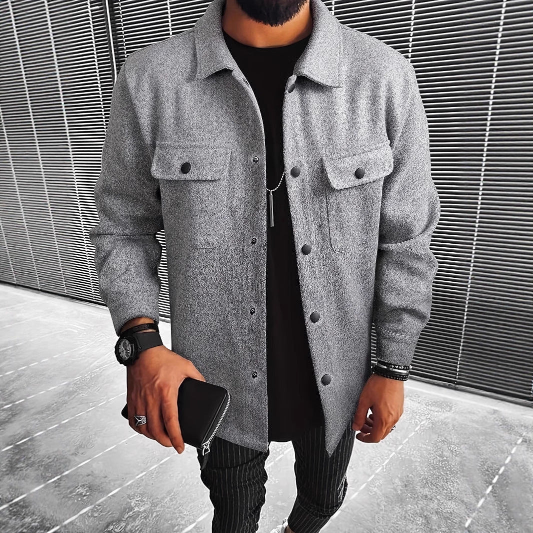 Herren Hemdjacke Modern Designer Style