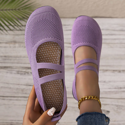 Damen Ballerinas Flexibel Atmungsaktiv Faltbar