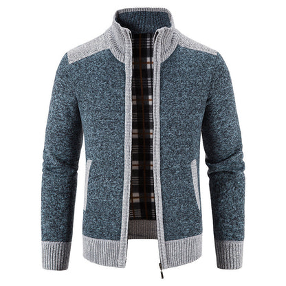 der überarbeitete Titel: Elegantes und modernes Strickjacke mit hohem Kragen