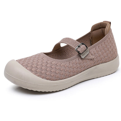Damen Freizeitschuhe Bequem Atmungsaktiv Verstellbar