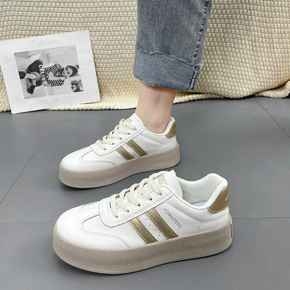 Damen Sneaker Plateau Schuhe Elegant Rutschfest