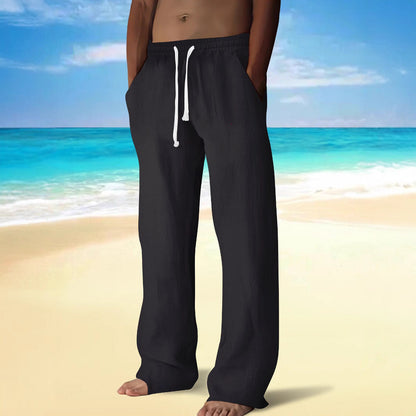 Herren Strandhosen Leicht Elastisch Mit Taschen