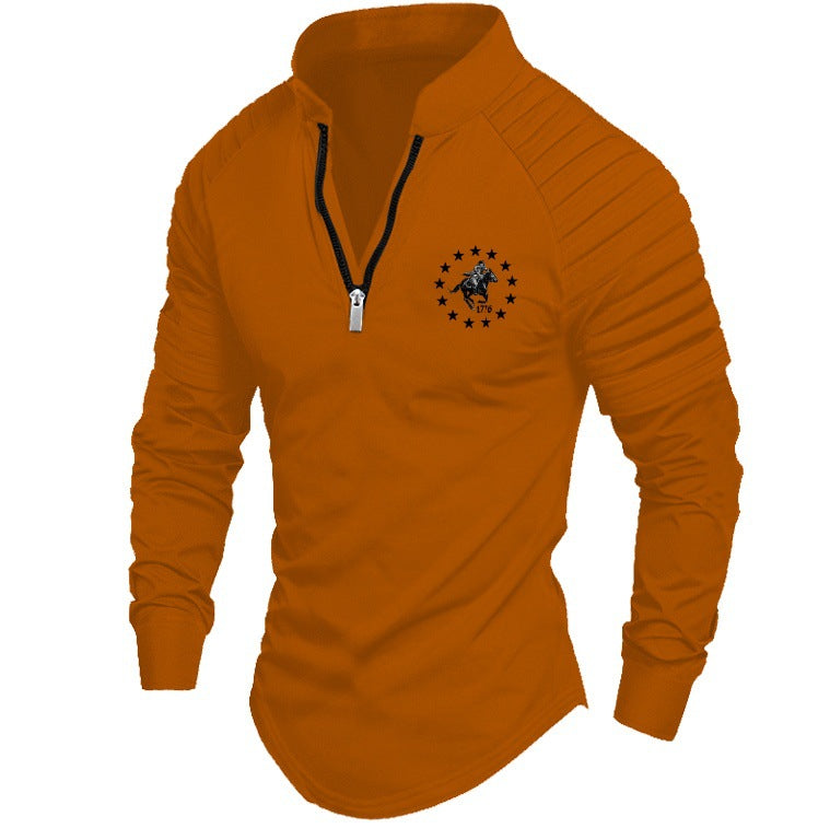 Herren Pullover Sportlich Halbzipper Modern - BerlinGlamour