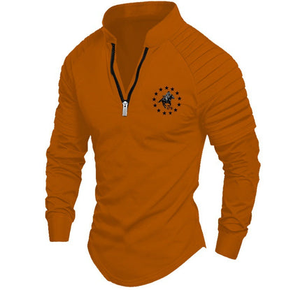 Herren Pullover Sportlich Halbzipper Modern - BerlinGlamour
