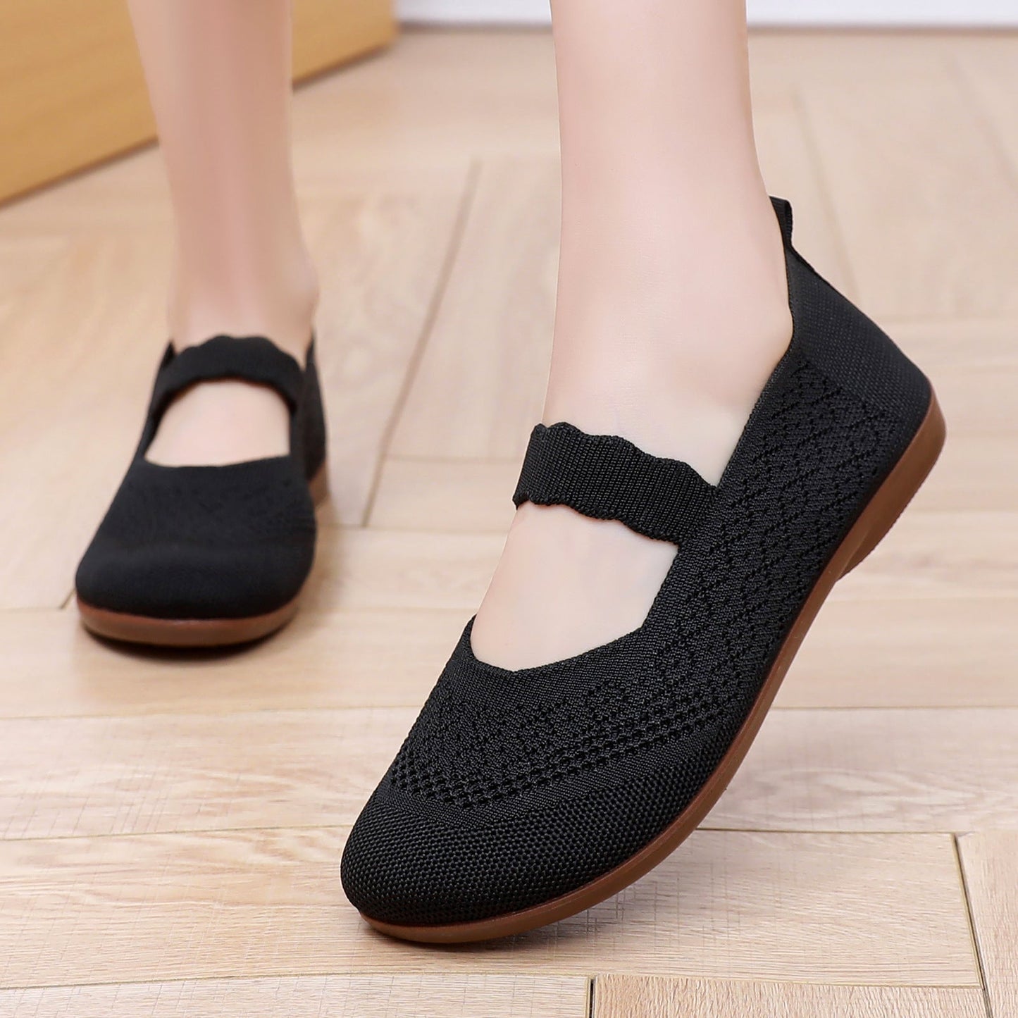 Damen Slippers Komfortabel Elegante mit Verstellbarem Riemen