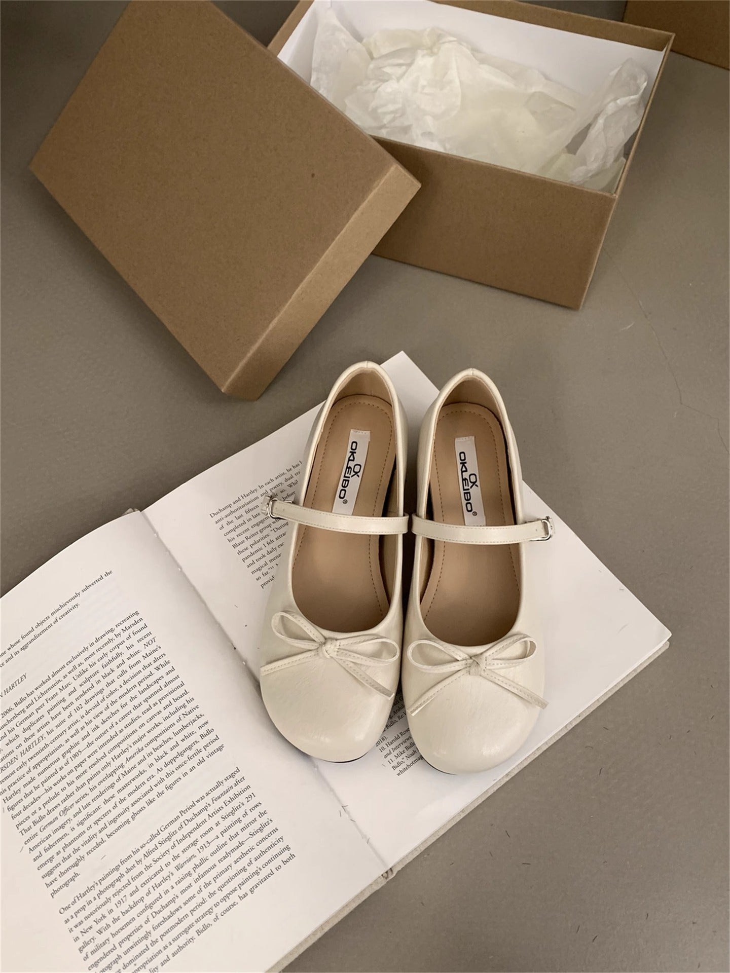 Damen Ballerinas Elegante Riemchen Schuhe für Frauen