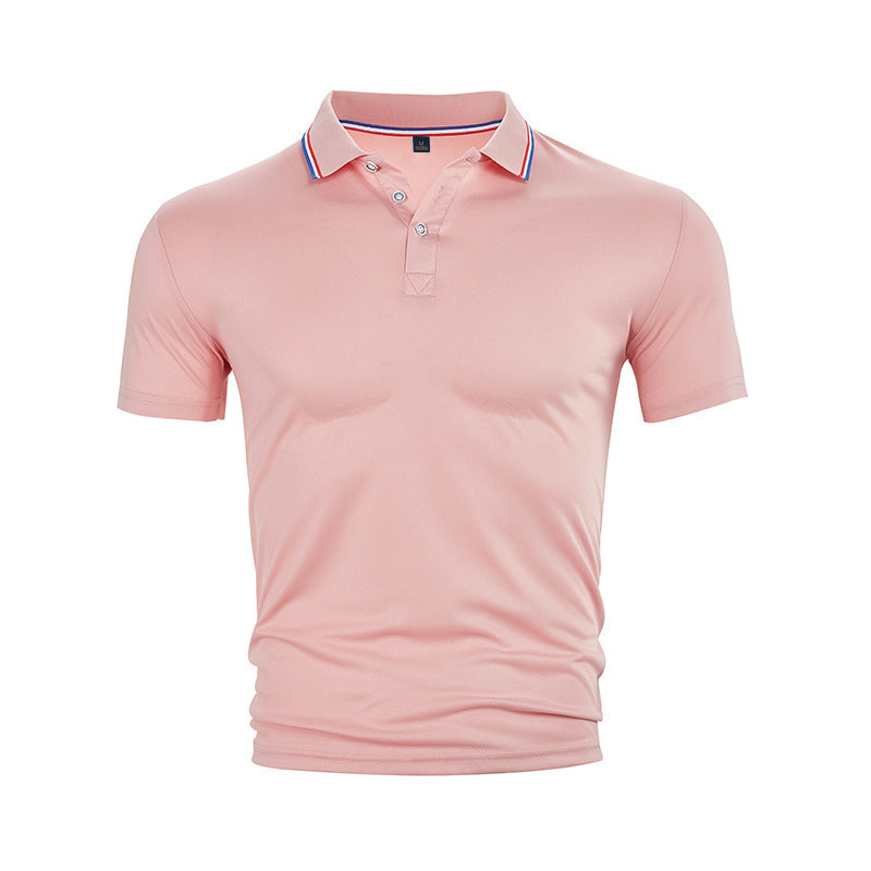 Herren Poloshirt Klassisch mit Kontrastkragen Modern